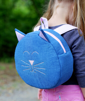 Cat Backpack Sewing Pattern by Sew Much Ado