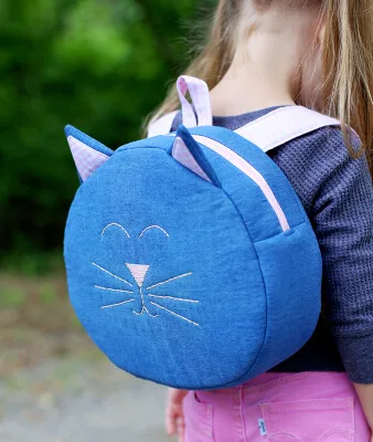 Cat Backpack Sewing Pattern by Sew Much Ado