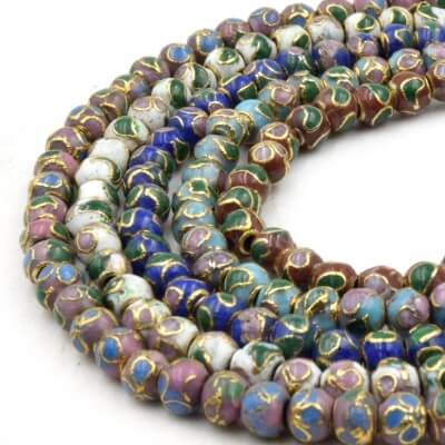 Cloisonné Enamel Beads from Beadlanta