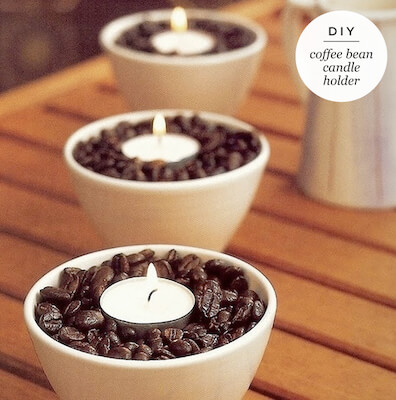 DIY Coffee Bean Candles by Maiko Nagao