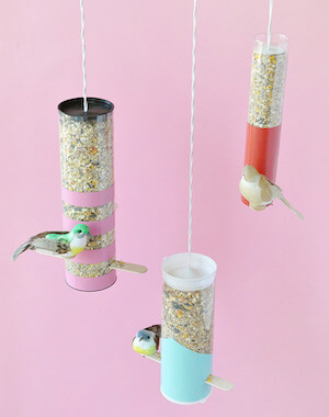 DIY Color Block Bird Feeders by Handmade Charlotte