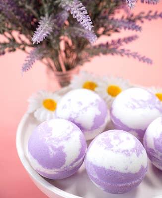 DIY Lavender Bath Bombs by Happiness Is Homemade