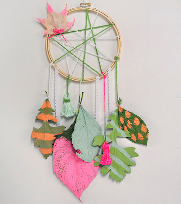 DIY Leaf Dream Catcher by Crate & Kids Blog