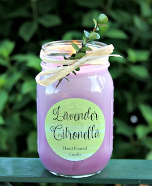 Lavender DIY Citronella Candles Mason Jar by A Cultivated Nest