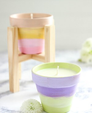 DIY Terracotta Citronella Candles by Purely Katie