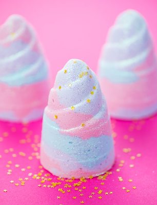 DIY Unicorn Bath Bombs by A Pumpkin And A Princess