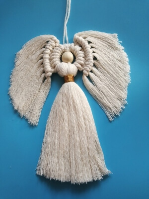 How to Make Macrame Angel Ornament Pattern Tutorial by CALMSOULdecor