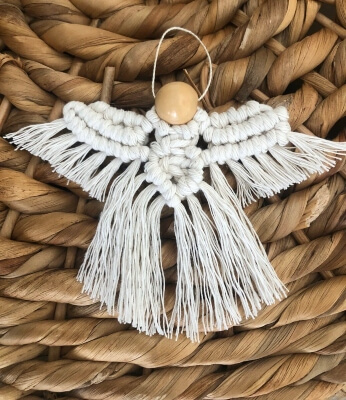 Macrame Angel Wall Hanging Ornament Pattern by OpalAndSage