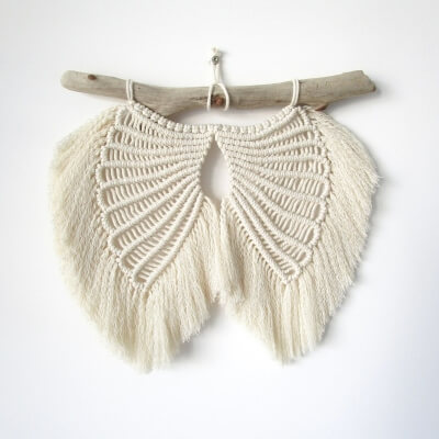 Macrame Angel Wings Tutorial by PeloteEtCompagnie