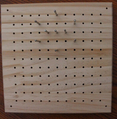 Wooden blocking Macrame board with Stainless Steel Pins