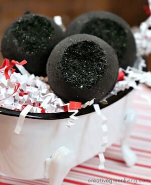 Activated Charcoal Bath Bombs by Creative Green Living