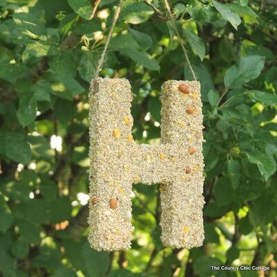 Bird Seed Monogram by The Country Chic Cottage