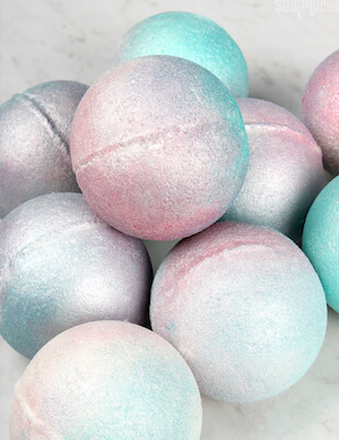 Iridescent Pearl Bath Bomb by Soap Queen