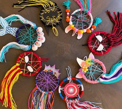 DIY Dream Catchers Made by Kids - ARTBAR