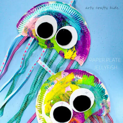15 Paper Plate Jellyfish Crafts