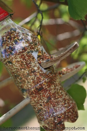 Soda Bottle Bird Feeder by Kelly Leigh Creates