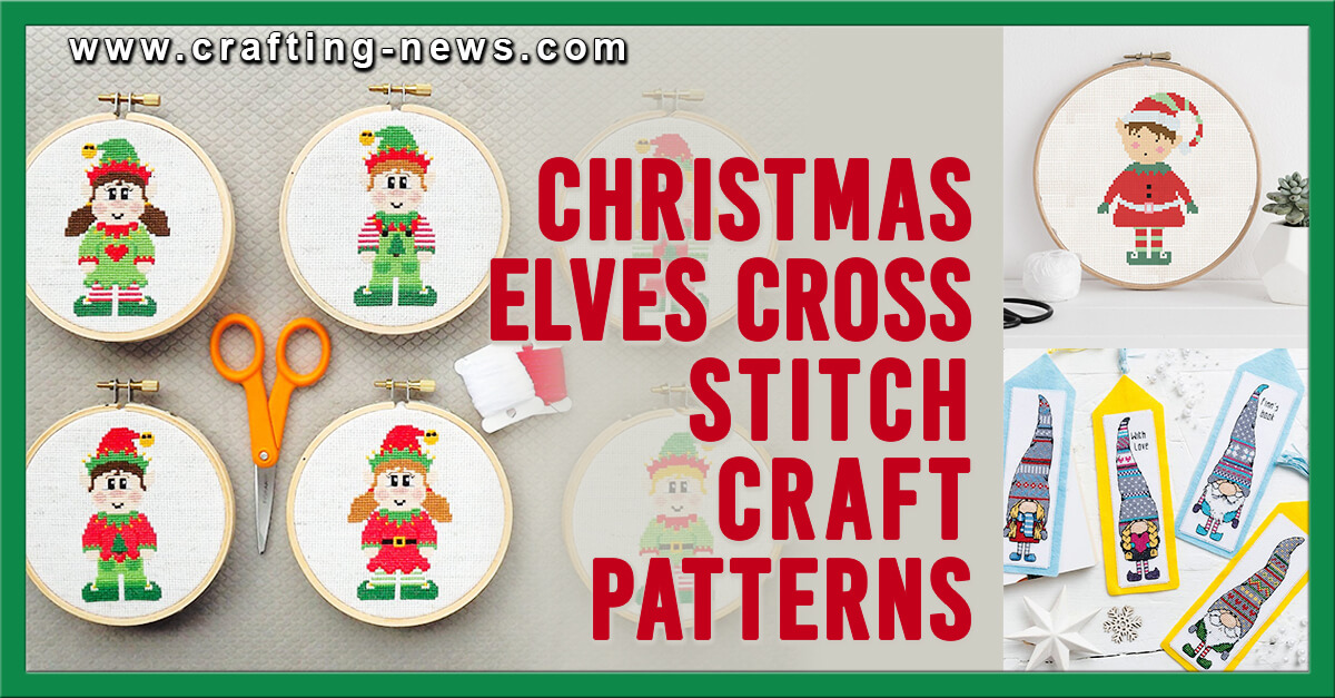 Christmas Elves Cross Stitch Patterns - Christmas Crafts