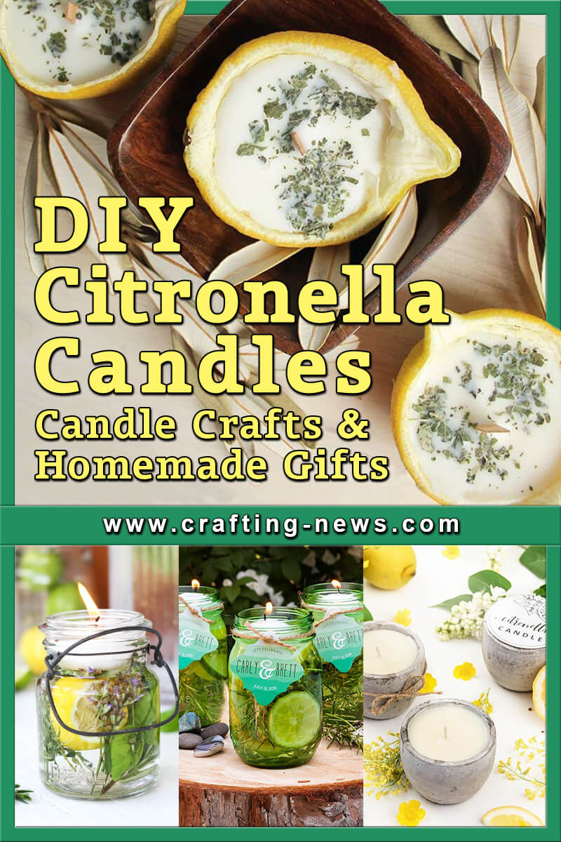 DIY Citronella Candles Candle Crafts and Homemade Gifts