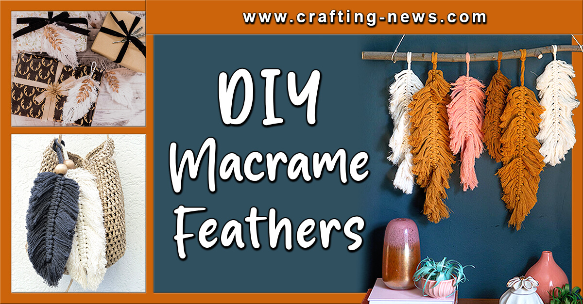 Simple DIY Macrame Feathers - South Lumina Style