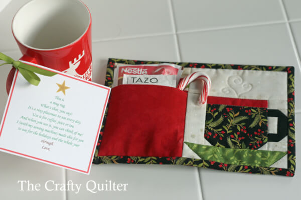 A Mug rug poem and thank you by The Crafty Quilter