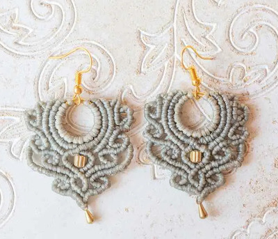 DIY Macrame Earrings by That Sweet Tea Life