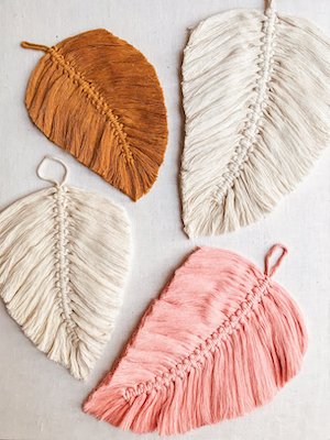 DIY Macrame Feathers by Honestly WTF