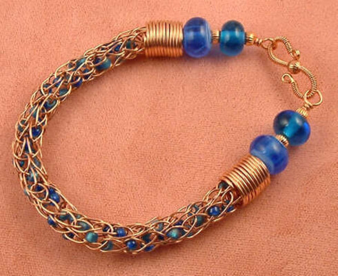Double Wire Beaded Bracelet Tutorial by Yoola