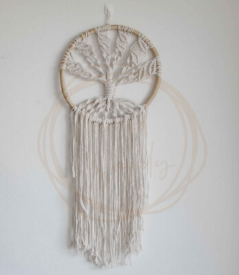 Macrame Tree of Life Wall Hanging Dream Catcher by ThreadSagelyHome