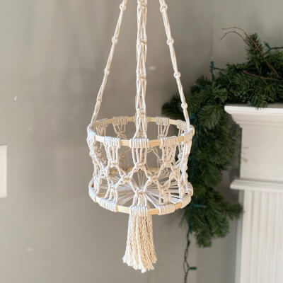 Macrame Hanging Basket by MarchingNorth