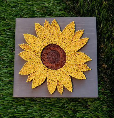 String Art Sunflower DIY Kit from SimplyStrungAZ