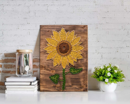 Sunflower String Art Kit from StringoftheArt
