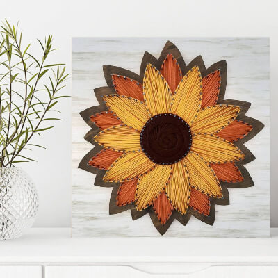 Sunflower String Art Template from RoutinesStore