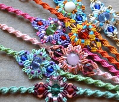 Boho Macrame Bracelet Tutorial by Macrame D Amare