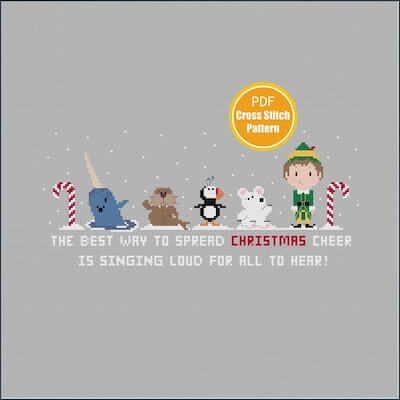 Buddy, The Elf Cross Stitch Pattern by Good Morning Maui