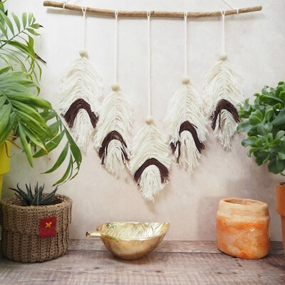 Macrame Feather Wall Hanging by Hobby Craft