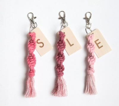 Macrame Keychain Tutorial by The Pretty Life Girls