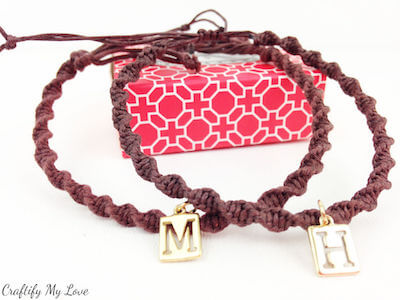 Macrame Spiral Bracelet by Craftify My Love