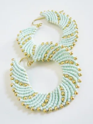 16 Macrame Earrings 10 Swirl Earring Macrame by How Did You Make This