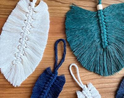 Simple DIY Macrame Feathers - South Lumina Style