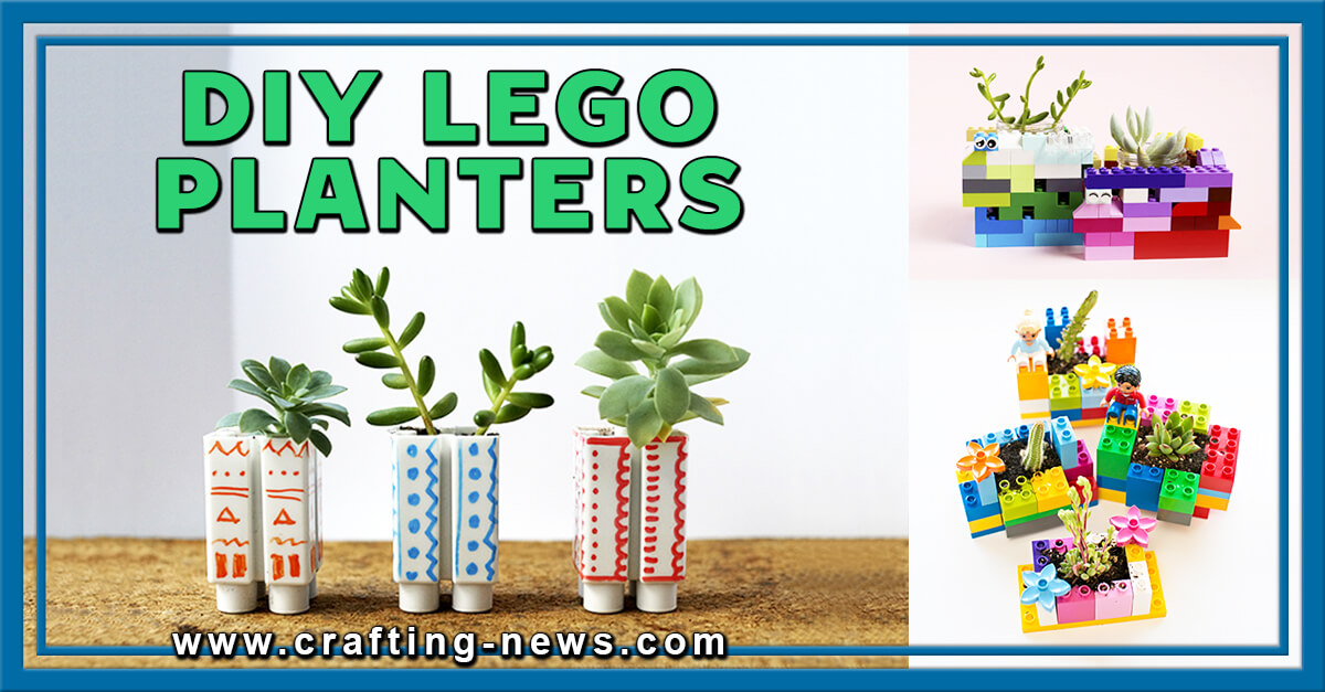5 DIY LEGO Planters