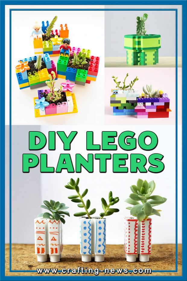 DIY LEGO PLANTERS