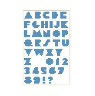 9 stitches tall Small Font Cross Stitch Alphabet by CrossSitchByCoconut