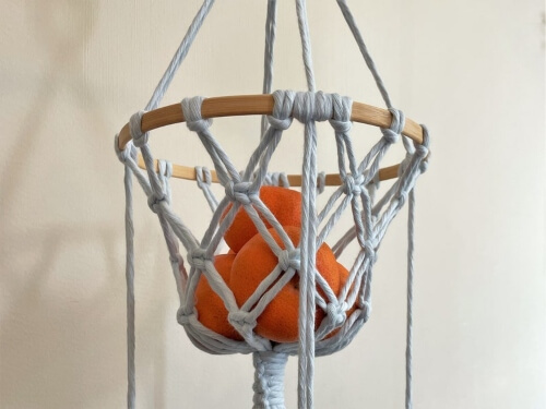 DIY Macrame Fruit Basket Pattern by WiresAndKnotDesign