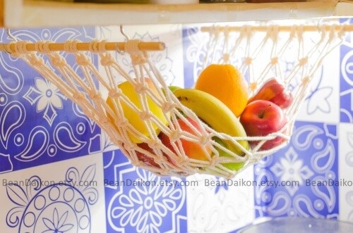 DIY Macrame Fruit Hammock Kit for Adults by BeanDaikon