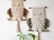 DIY Macrame Owl Wall Hanging Pattern by LanaaStudio