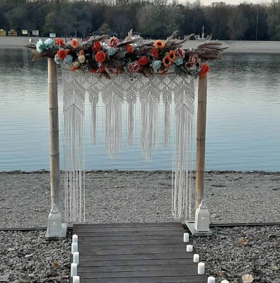 DIY Macrame Wedding Backdrop by LandOfMacrame