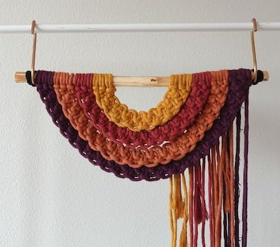 DIY Macrame Rainbow Wall Hanging by Macrame For Beginners