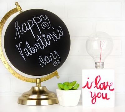 DIY Valentine's Day Lightbulb Craft by A Lillte Craft In Your Day