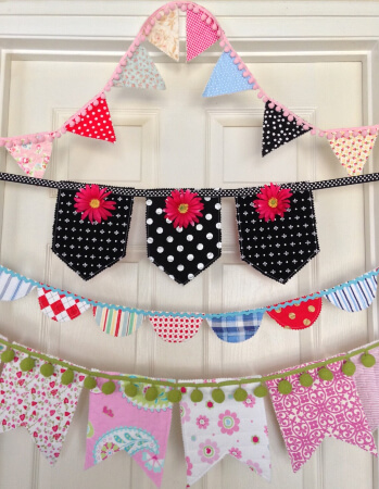 Fabric Bunting Banner Pattern by CurbysCloset