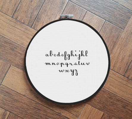 Font 20 Cross Stitch Alphabet Small Pattern by FreckleDoll